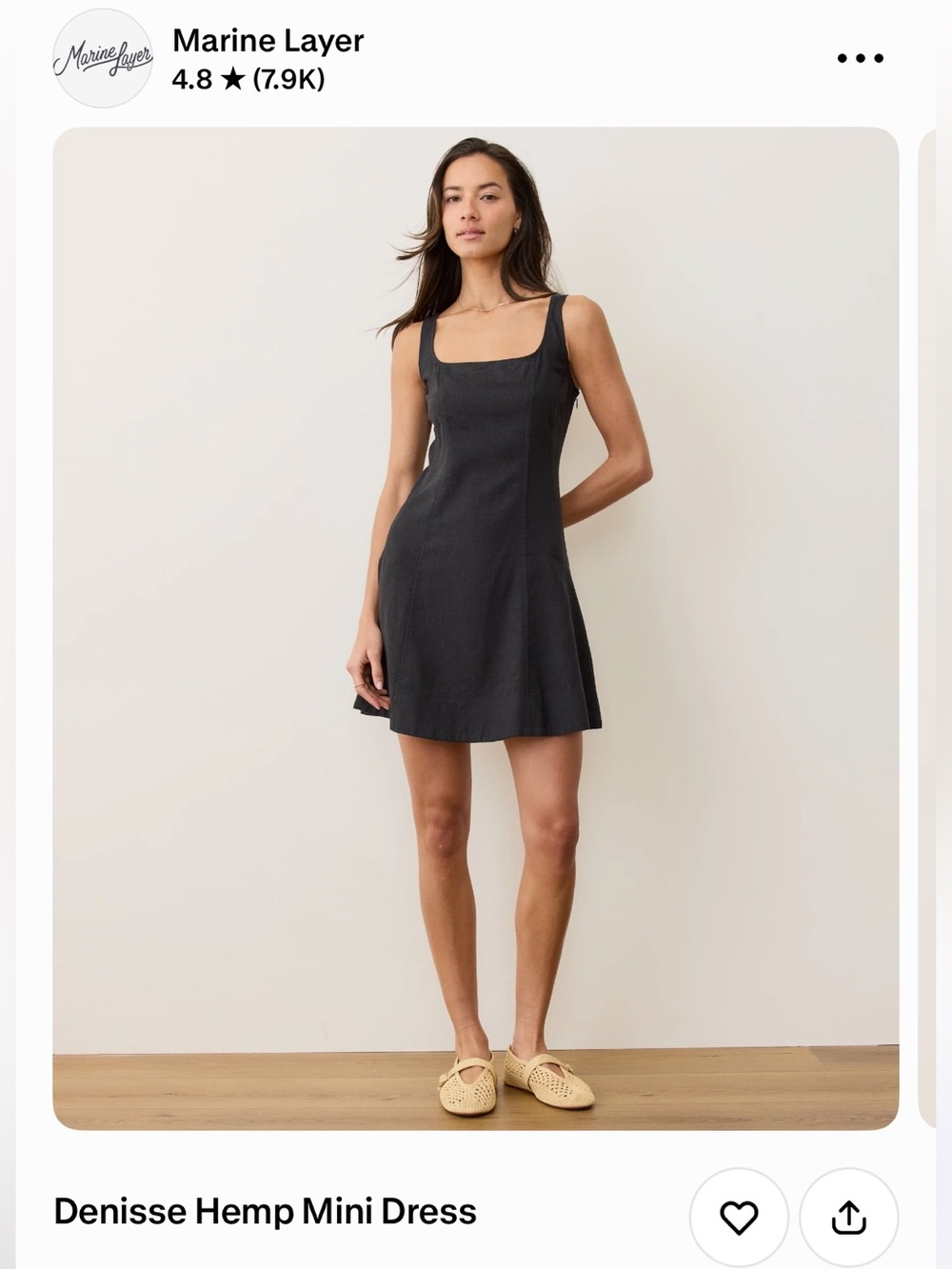 Marine Layer Denise Hemp Dress